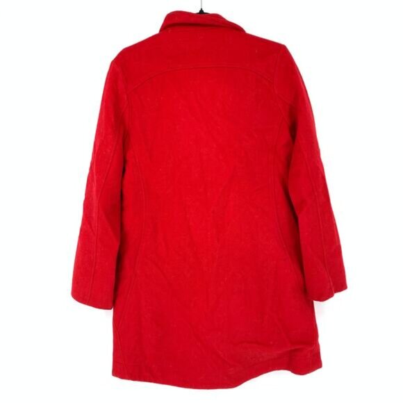 Pendleton Coat Womens Small Jacket Campbell Peacoat Cascade Wool Warm Red - Picture 4 of 8